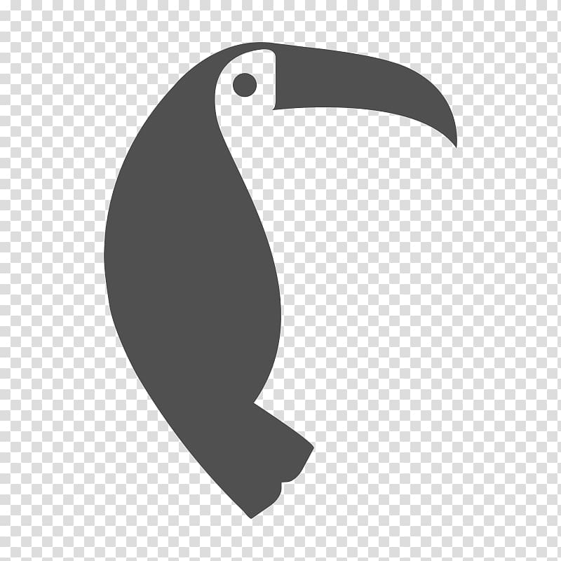 Endmk Bird Black and white Musician Toucan, toucan transparent background PNG clipart