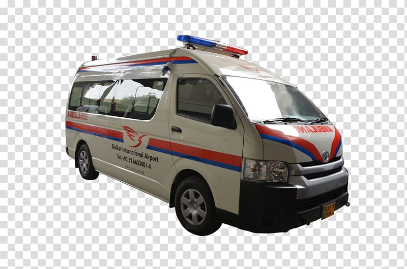 Van Car Toyota HiAce Ambulance, ambulance transparent background PNG clipart