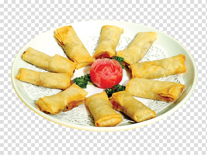 Lumpia Spring roll Chu1ea3 gixf2 Vegetarian cuisine Taquito, A fragrant pear transparent background PNG clipart