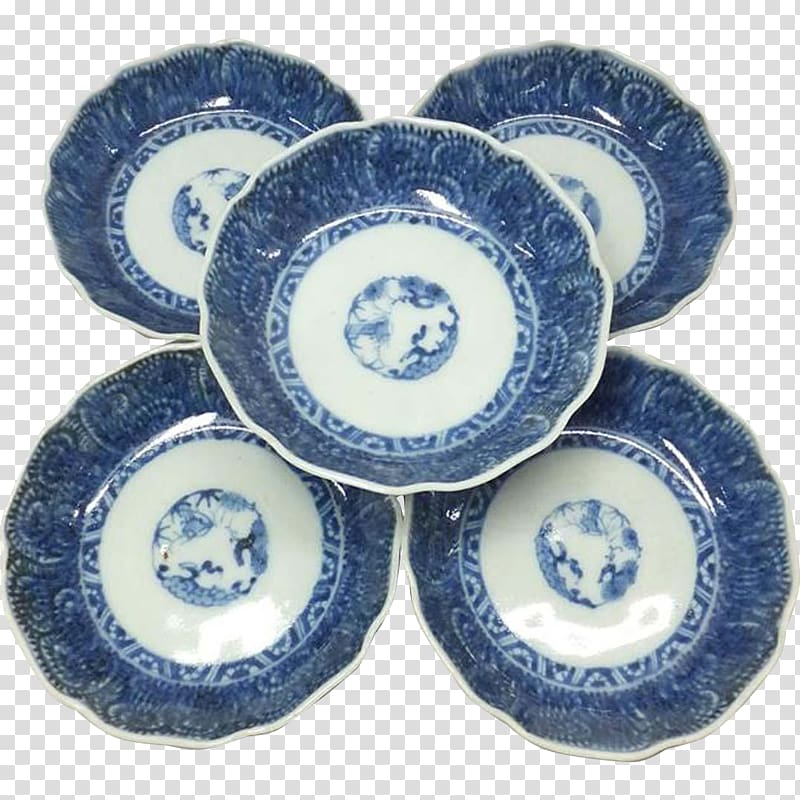 Tableware Plate Imari ware Blue and white pottery, Plate transparent background PNG clipart