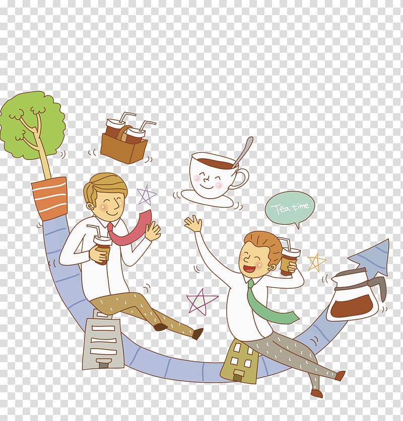 Cartoon Icon, Relax youth transparent background PNG clipart