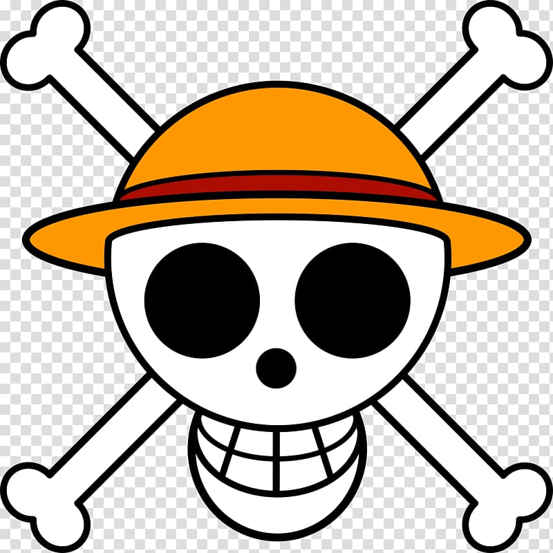 Luffy wearing straw hat PNG Image