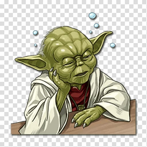 Yoda Leia Organa Star Wars Jedi Sticker, star wars transparent background PNG clipart