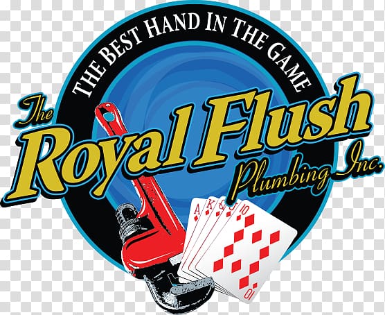 Royal Flush Plumbing Plumber Logo Brand, Royal Flush transparent background PNG clipart