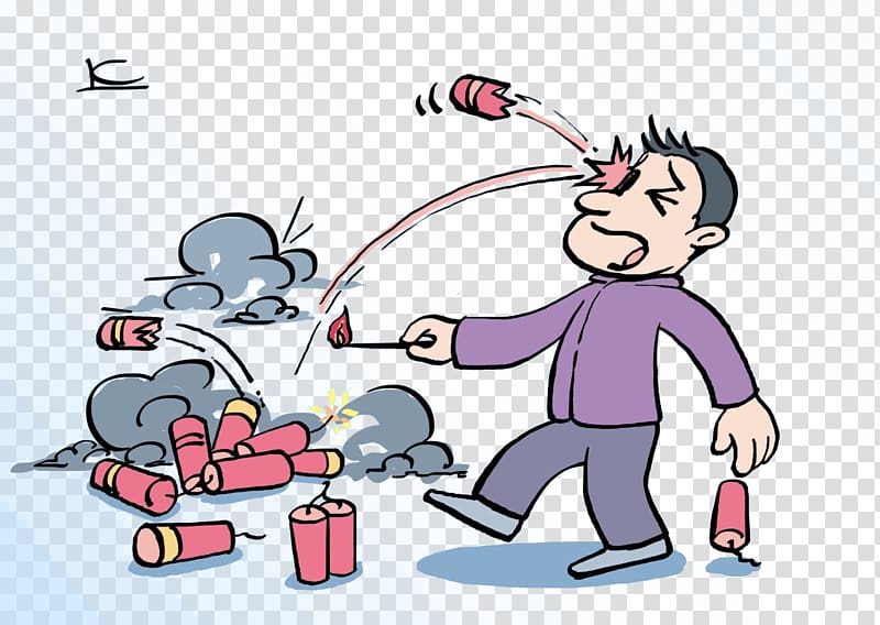 Accident Firecracker Fireworks, Cannon accident transparent background PNG clipart