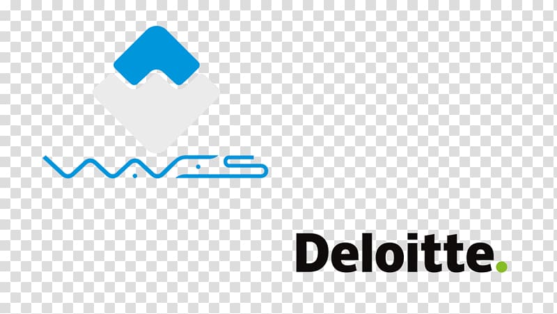Logo Waves platform Deloitte Initial coin offering Cryptocurrency, initial coin offering transparent background PNG clipart