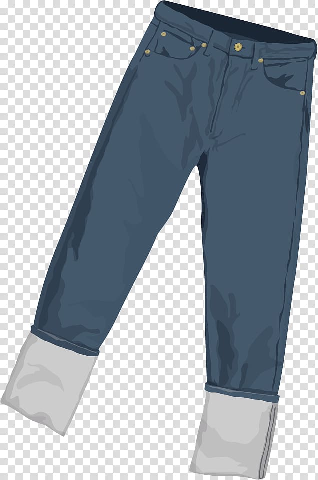 Trousers Jeans, Hand-painted jeans transparent background PNG clipart