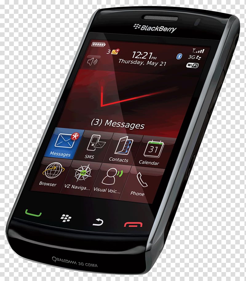 Feature phone Smartphone BlackBerry Storm 2, smartphone transparent background PNG clipart