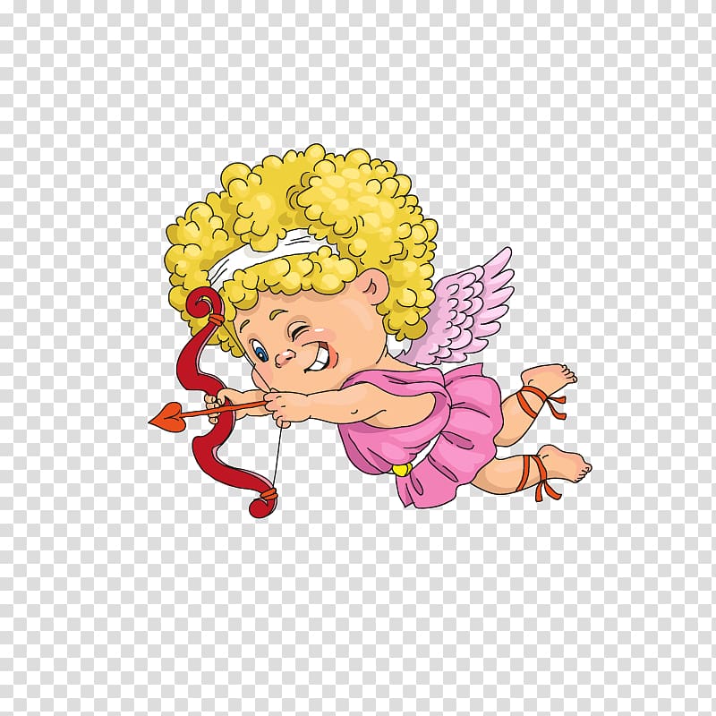Cupid holding arrows,angel transparent background PNG clipart