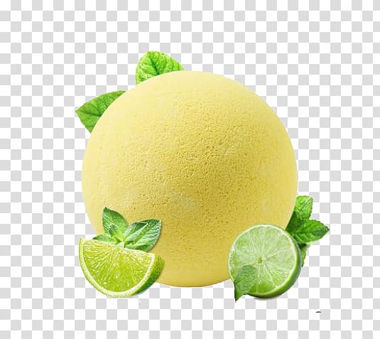 Lemon Bath bomb Lime Bathing, Lemon bath bomb transparent background PNG clipart