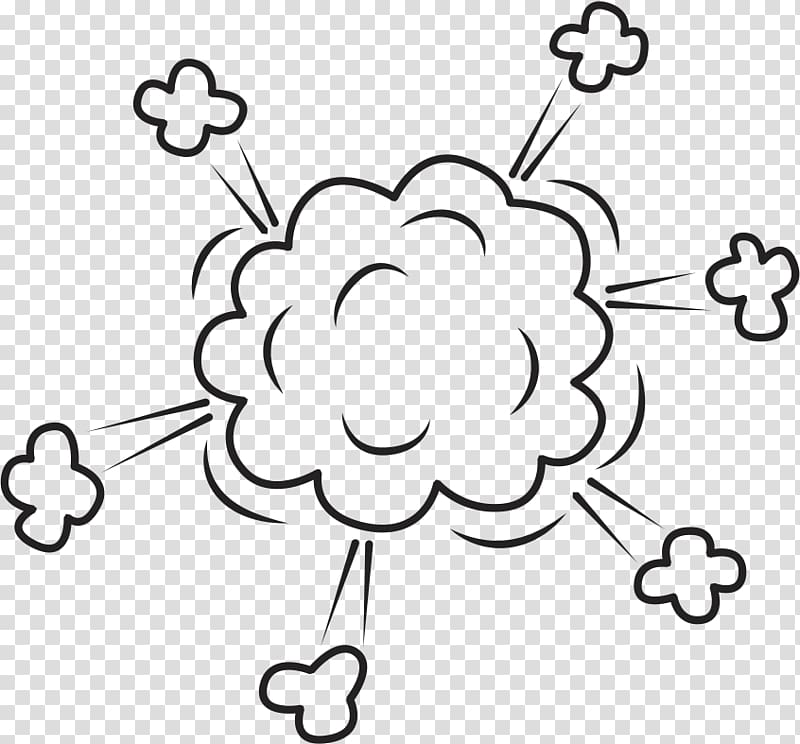 Black and white Line art Dialog box, Explosion sign transparent background PNG clipart