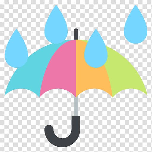 Emoji Umbrella Rain Text messaging SMS, rain transparent background PNG clipart