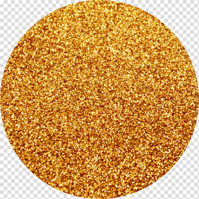 round brown , Sweet osmanthus Glitter Yellow Color Gold, gold glitter transparent background PNG clipart