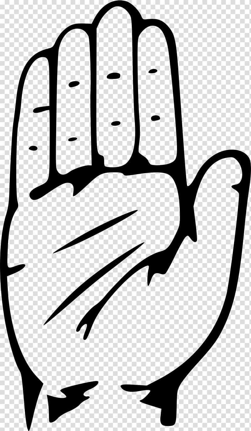 Indian National Congress Symbol Hand Computer Icons , hand-painted panda transparent background PNG clipart