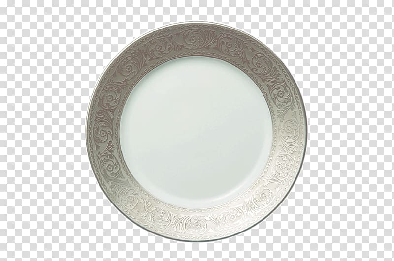 Silver Circle, stainless steel dinner plate transparent background PNG clipart
