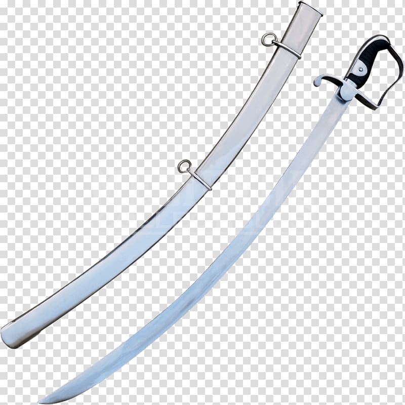 Pattern 1796 light cavalry sabre Military Model 1860 Light Cavalry Saber Sword, posters decorative transparent background PNG clipart