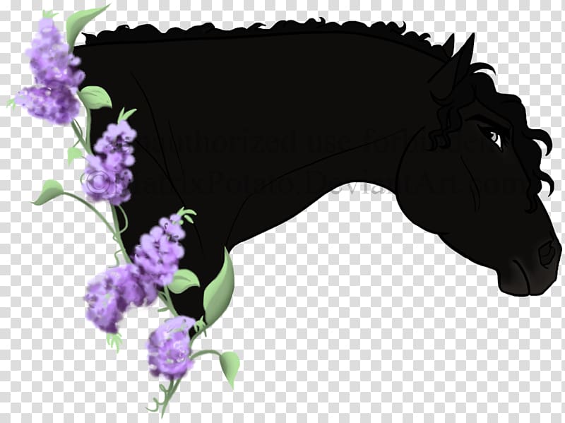 Horse Wisteria Violet Lilac Character, wisteria transparent background PNG clipart