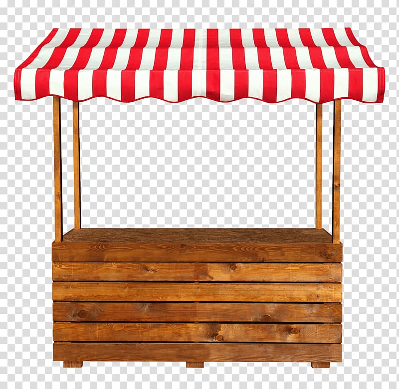 brown wooden stall, Market stall Marketplace Awning, marketplace transparent background PNG clipart