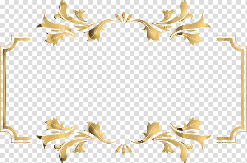 Frames Decorative arts, border gold transparent background PNG clipart