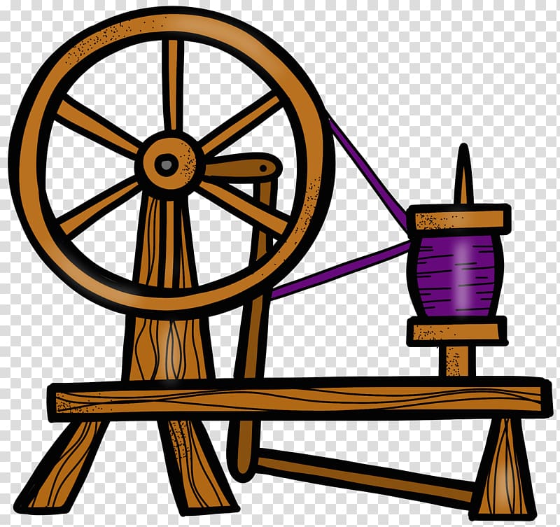 spinning wheel , Spinning wheel Sleeping Beauty Spindle , spinning transparent background PNG clipart