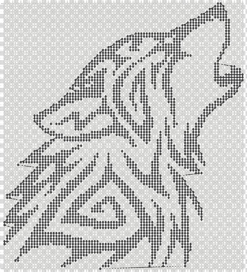 Gray wolf Bead Template T-shirt Pattern, knitting transparent background PNG clipart