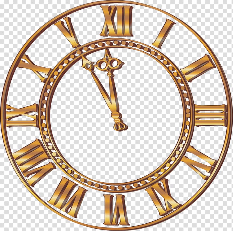 gold analog clock illustration, Clock Wall Metal Green Price, painted gold watches transparent background PNG clipart