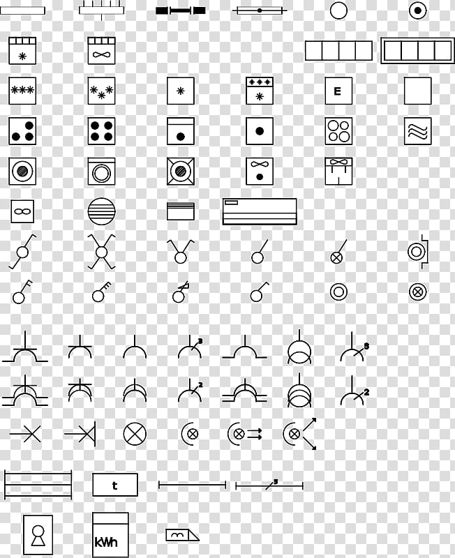 Electronic symbol Electrical Wires & Cable Electricity Home wiring Diagram, electric diagram transparent background PNG clipart