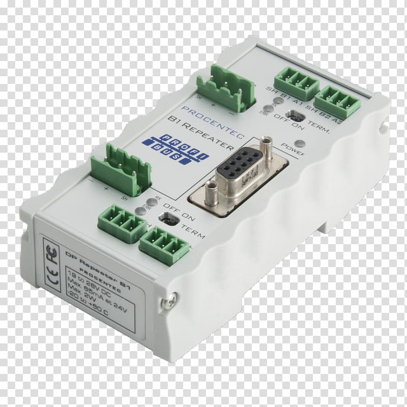 Electrical connector Profibus PROFINET Repeater Automation, June 30 Uprising transparent background PNG clipart