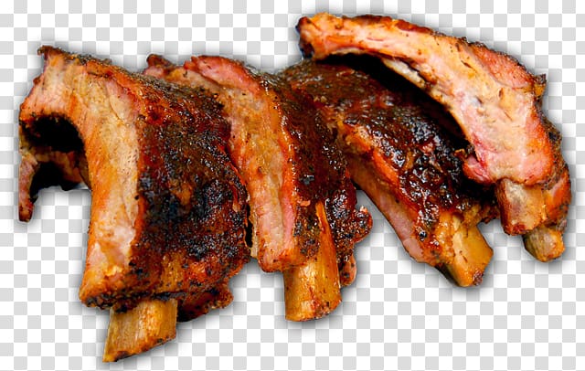 Spare ribs Barbecue Meat Pork ribs Roasting, barbecue transparent background PNG clipart