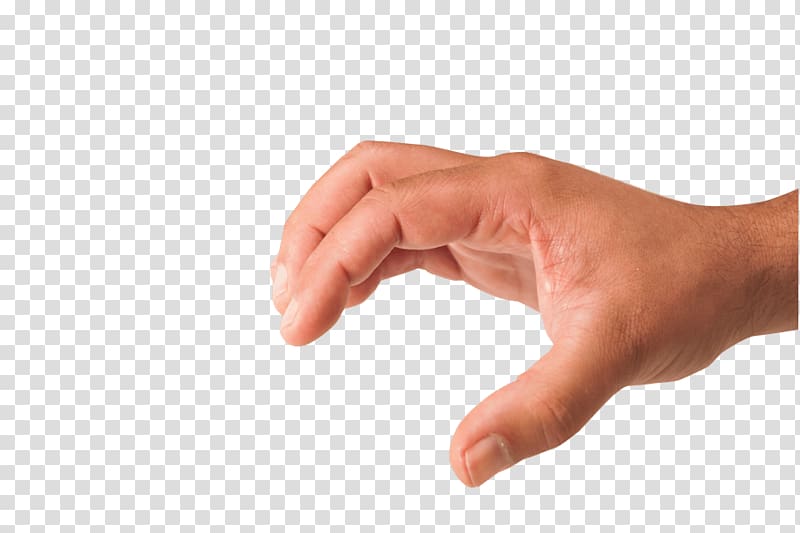 right human hand showing letter c, Grabbing Hand transparent background PNG clipart