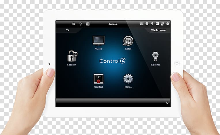 Smartphone Home Automation Kits Lighting control system Control4, Control Room transparent background PNG clipart