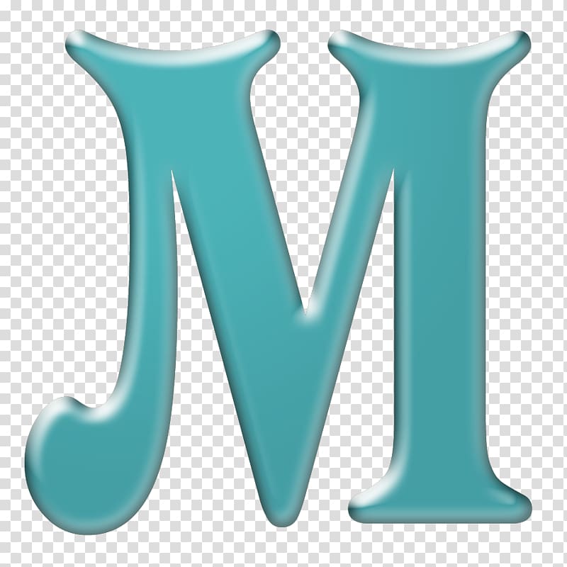 Letter Alphabet M&M\'s , teal transparent background PNG clipart