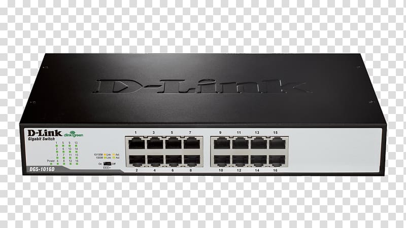 Gigabit Ethernet Network switch D-Link xStack DES-3200-28 Fast Ethernet, Flat Display Mounting Interface transparent background PNG clipart