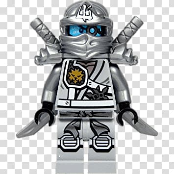 gray Lego character illustration, Ninjago Titanium Ninja transparent background PNG clipart