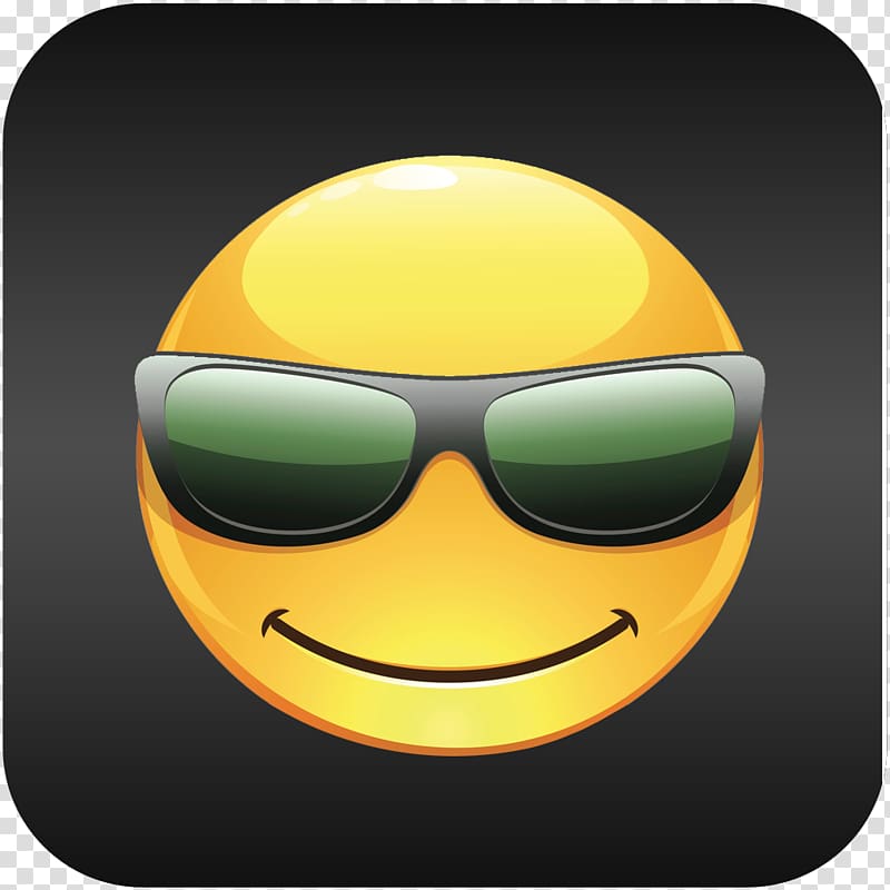 Cool smile color icon. Face with sunglasses. Isolated vector illustration  3766505 Vector Art at Vecteezy