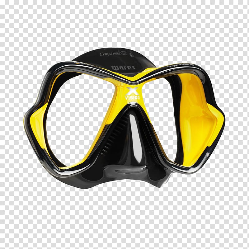 Diving & Snorkeling Masks Mares Scuba diving Underwater diving, mask transparent background PNG clipart