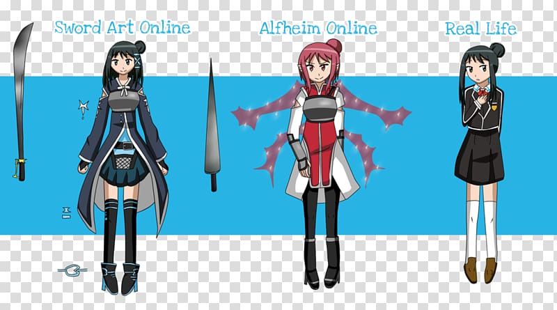 Sword Art Online: Code Register Anime Model sheet Sword Art Online Alternative Gun Gale Online, Hello My Name Is transparent background PNG clipart