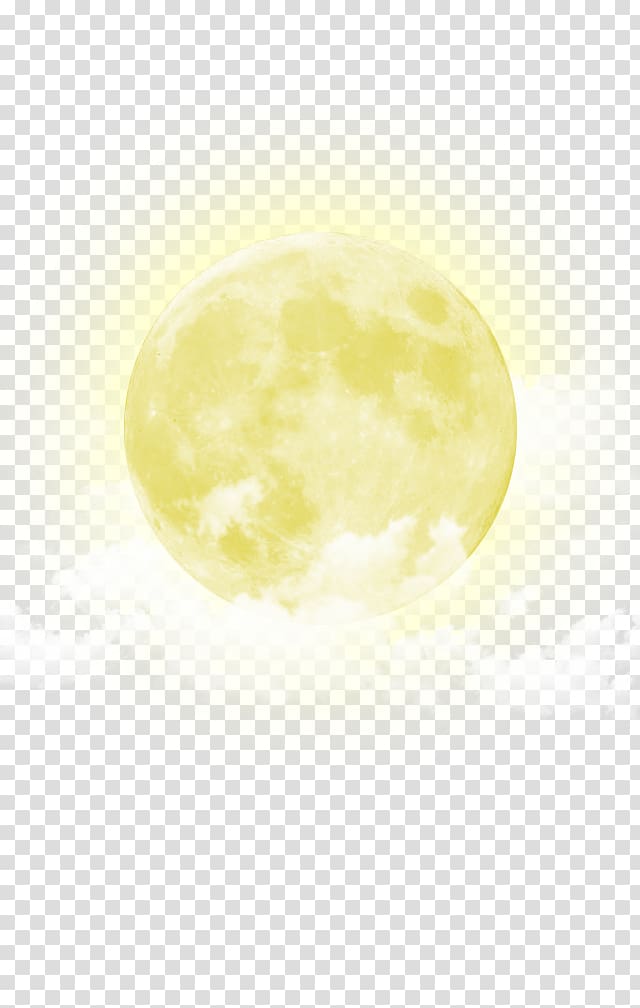 sun illustration, Moon Yellow Sky , moon transparent background PNG clipart