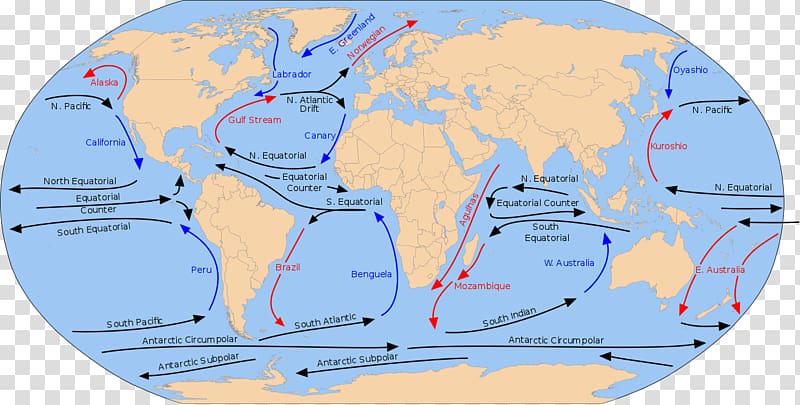 Antarctic Circumpolar Current Southern Ocean Atlantic Ocean North Atlantic Current, Robinson Projection transparent background PNG clipart