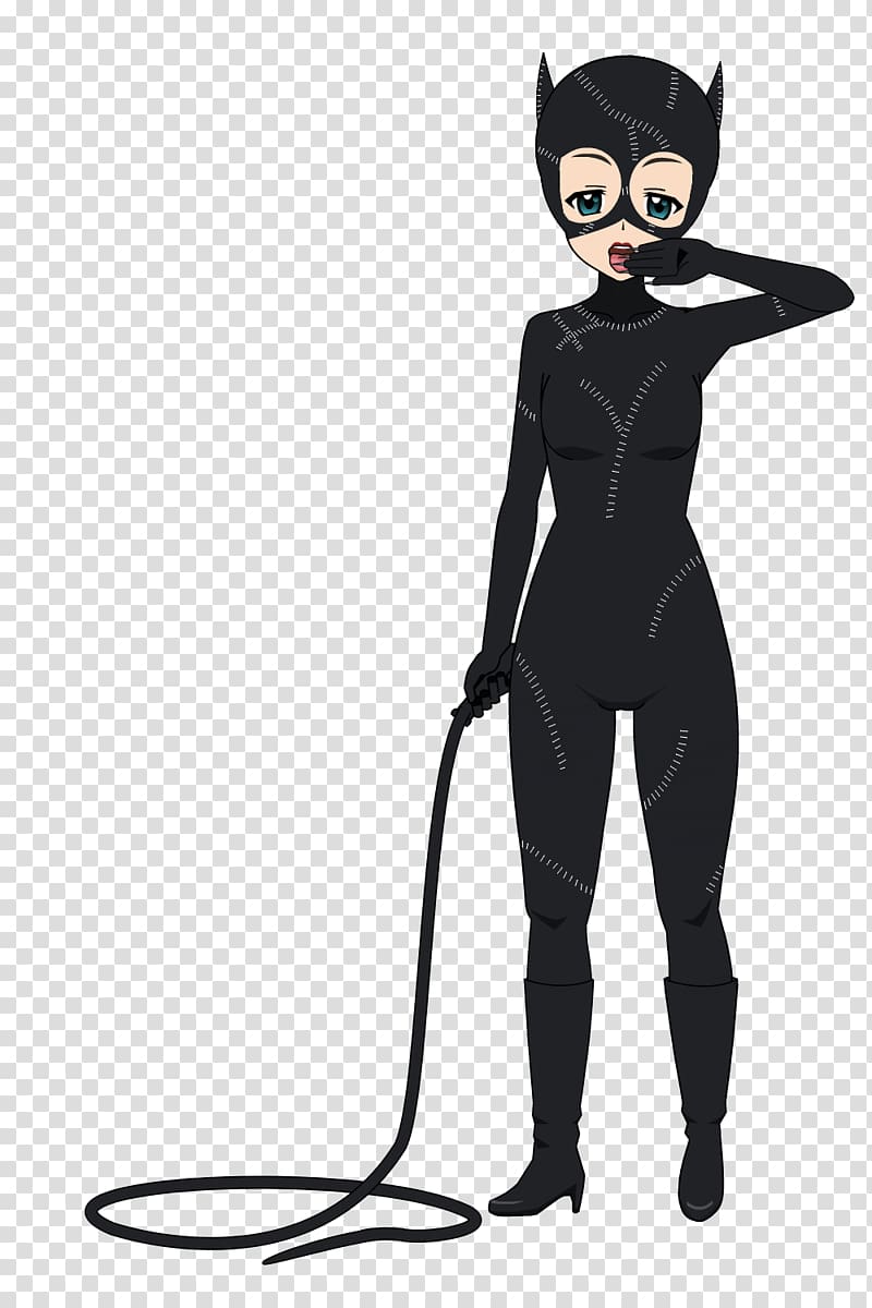 Animated cartoon Animation Character Tail Fiction, catwoman symbol transparent background PNG clipart