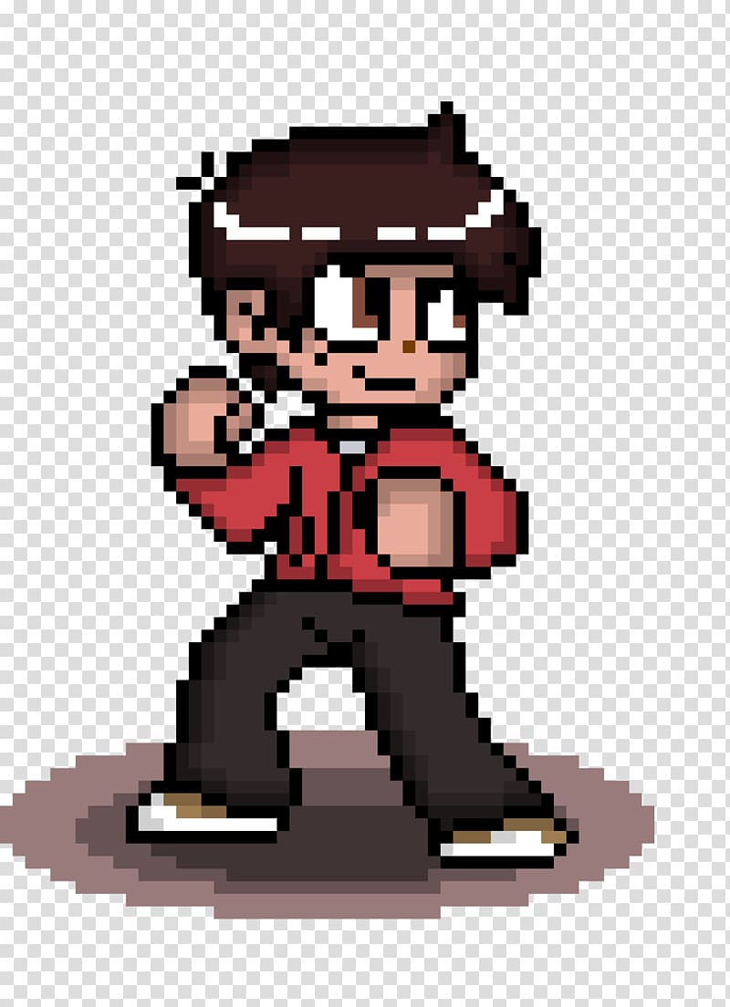 Marco Diaz Pixel art Scott Pilgrim, sprite transparent background PNG clipart