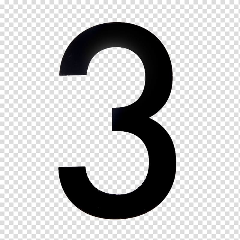 Free Download House Numbering Numerical Digit Numeral System Three