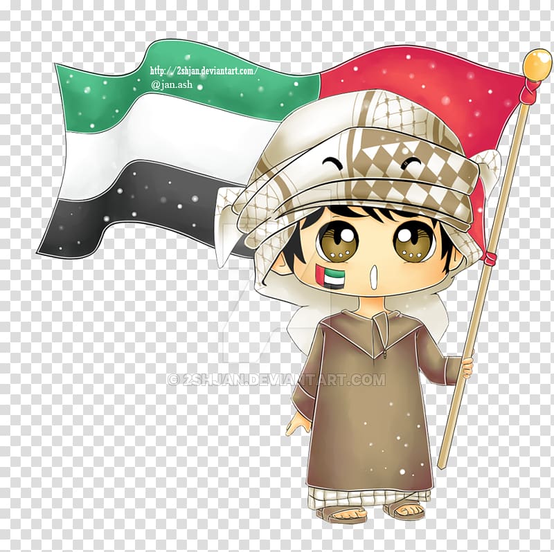 United Arab Emirates National Day Chibi Drawing Anime, uae transparent background PNG clipart