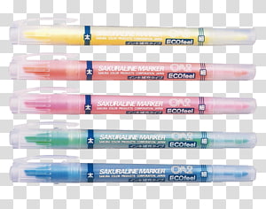 Ballpoint pen Highlighter Sakura Color Products Corporation Permanent marker Paper, water-color ink points transparent background PNG clipart thumbnail