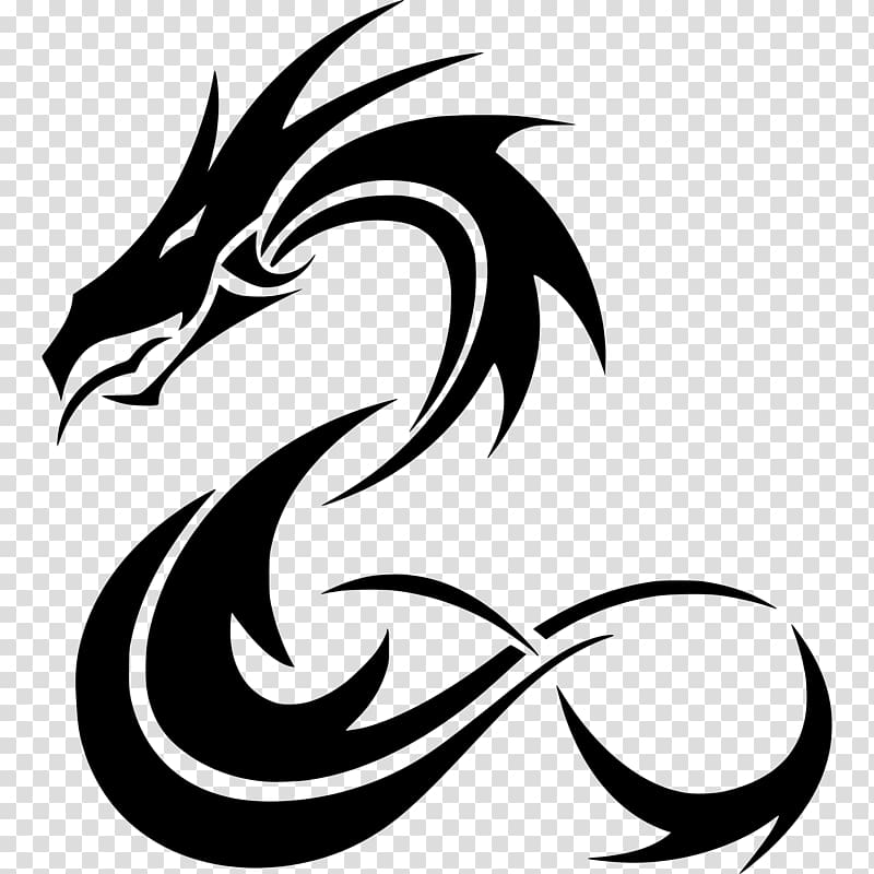 Tattoo artist Dragon Black-and-gray , dragon transparent background PNG clipart