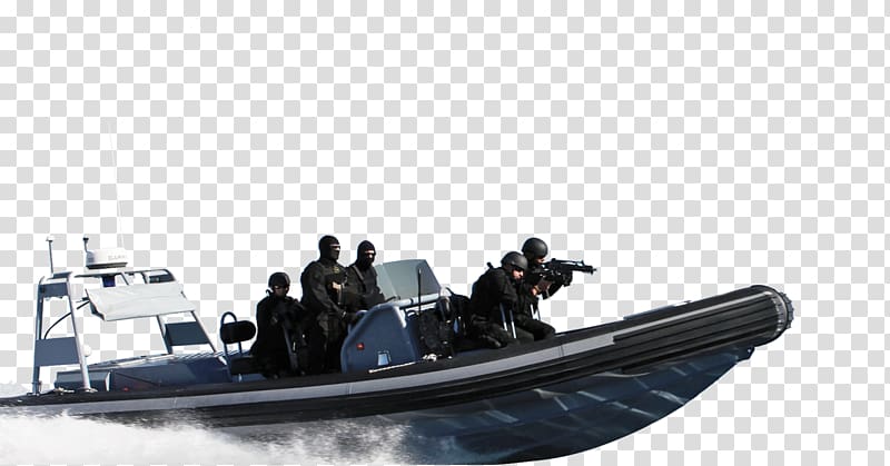 Rigid-hulled inflatable boat Patrol boat Watercraft, boat transparent background PNG clipart
