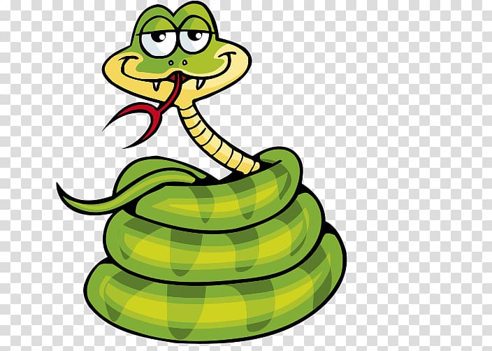 Snake Green anaconda Cobra God Zmei , Cartoon green snakes transparent background PNG clipart