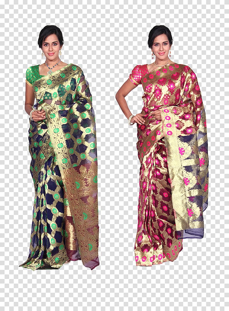 Banarasi sari Art silk Online shopping, cotton sarees transparent background PNG clipart
