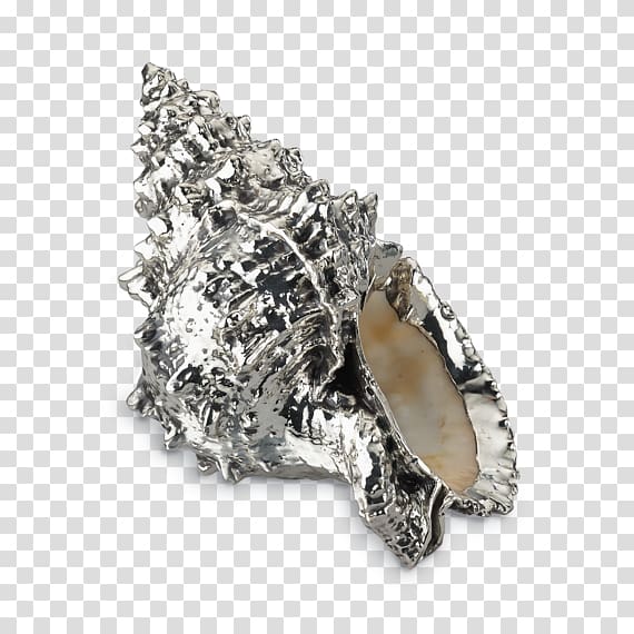 Silver Jewellery Buccellati Metal Seashell, cornuta transparent background PNG clipart