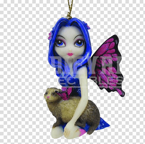 Strangeling: The Art of Jasmine Becket-Griffith Strangelings Ferret with Butterfly Wings Fairy Ornament 7557 by Jasmine Becket Griffith by Pacific Giftware The Strangeling, jasmine flower fairy transparent background PNG clipart